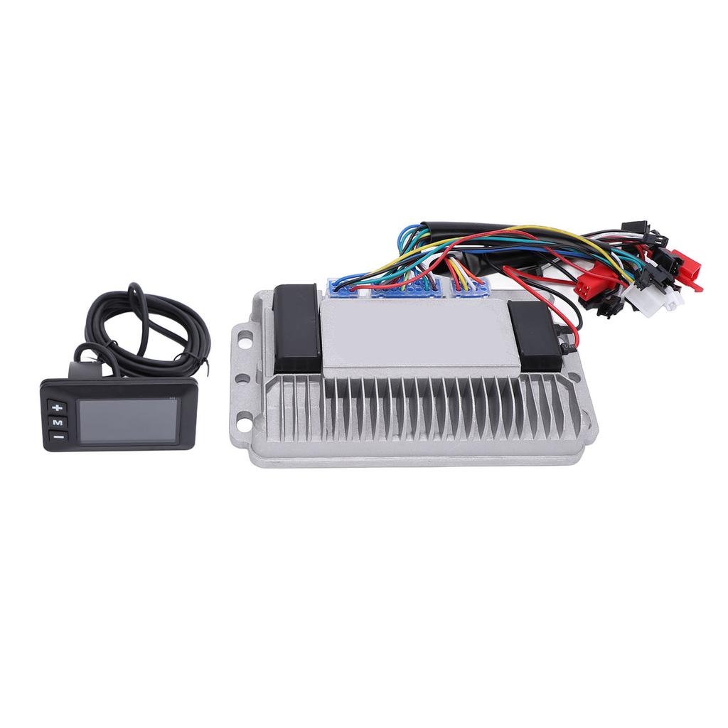 36V 48V 60V 1000W 38A Electric Bike Controller Kit Aluminum Alloy ZM Brushless Controller with G51 LCD Display for Electric Bike Modification