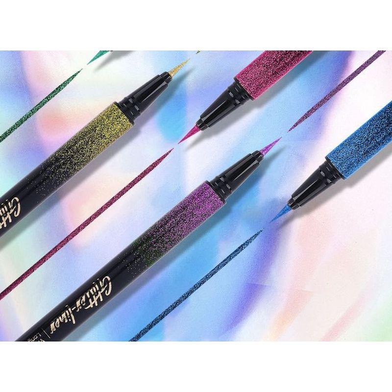 IMAGIC - 8 Farben Glitzer Flüssiger Eyeliner Set