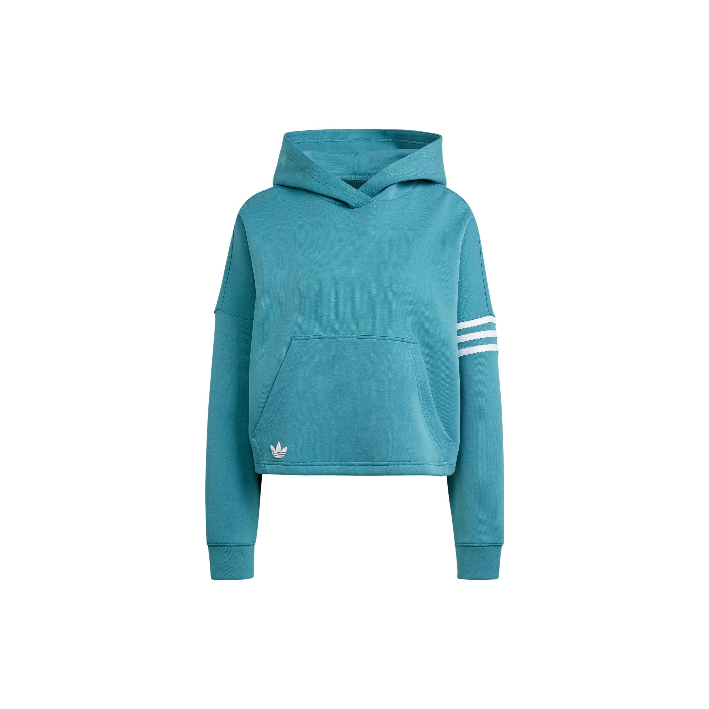 Adidas Originals Adicolor Neuclassics Hoodie Women Teal IL6664 XXS