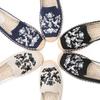 2021 Zapatillas Mujer Espadrille 2021 Sapatos Espadrilles Embroider Shoes Comfortable Ladies Womens Casual Flax Hemp Fashion