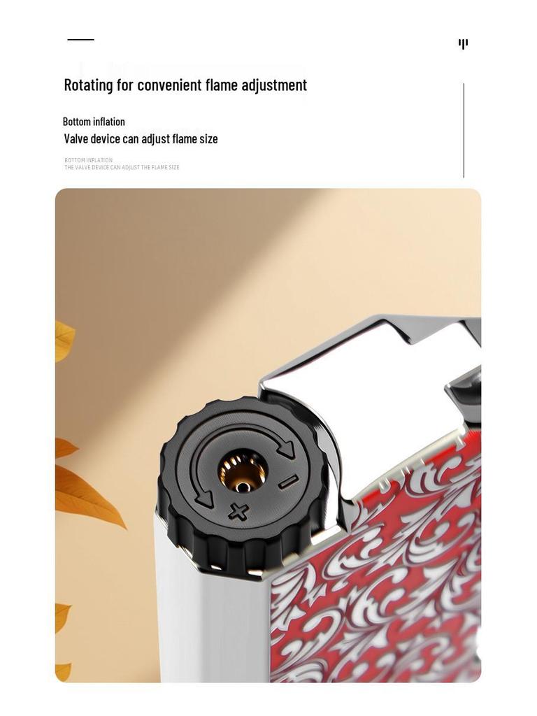 Creative Retro Flint God of Wealth Lighter with Color Print