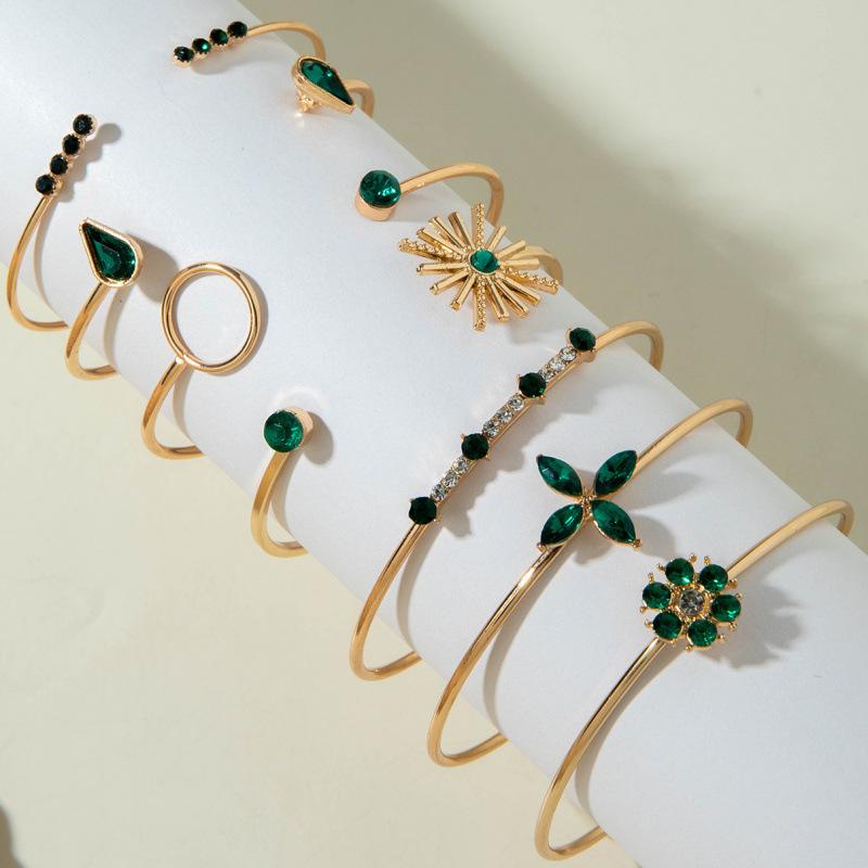 Premium Jewelry, Colored Flower Diamond Four-layer Bracelet, Leaf Sunflower Bracelet Wholesale