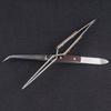 Crosses Lock Soldering Tweezer Auto Closing Jewelry Welding Craft Repair Hand Tool Heat Resistant Clamp Clip Pointed Tip