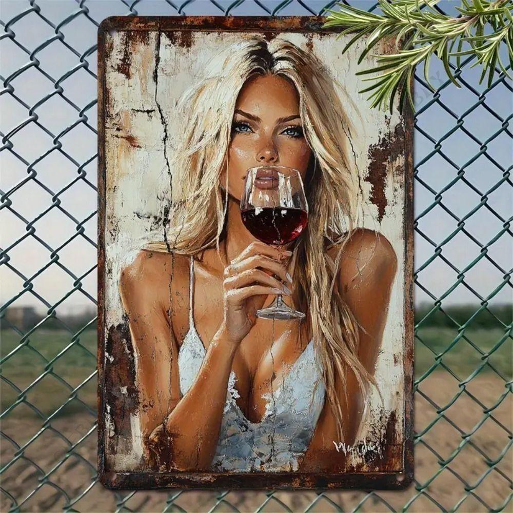 Beer poster on the wall, metal plaque 20x30cm