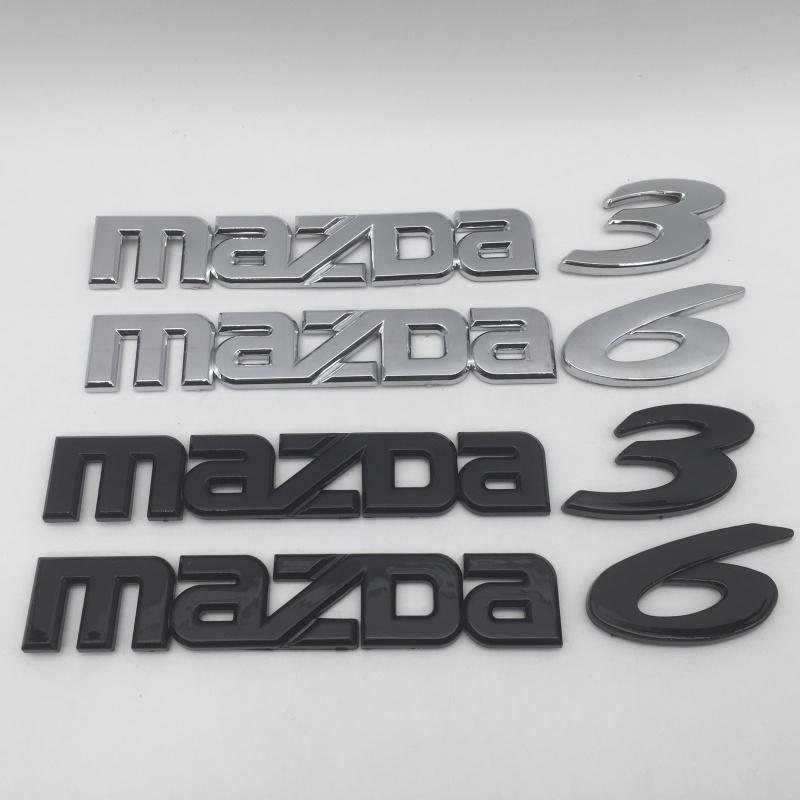 1pcs 3D ABS for Mazda 2 3 6 car Letter Rear tail trunk Decals Emblem badge sticker Decal car styling auto Accessories b58