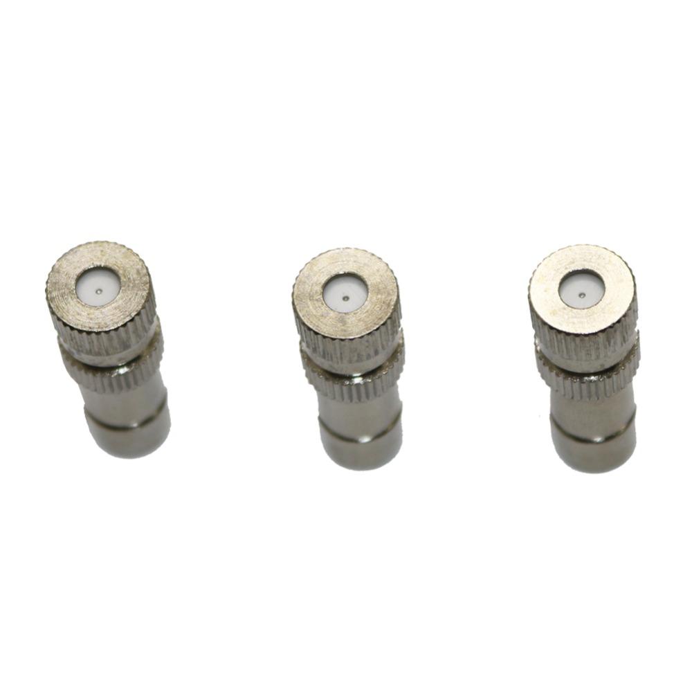 30Pcs 8mm Low Pressure Misting Nozzle 0.2-0.6mm Sprayer Irrigation Cooling Humidification Dust-Removal Nebulizer Aeroponics Tool