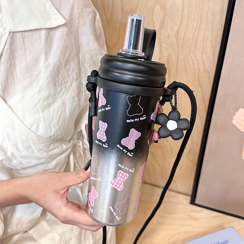 OLOEY Kids  Insulated Water Bottle with Straw