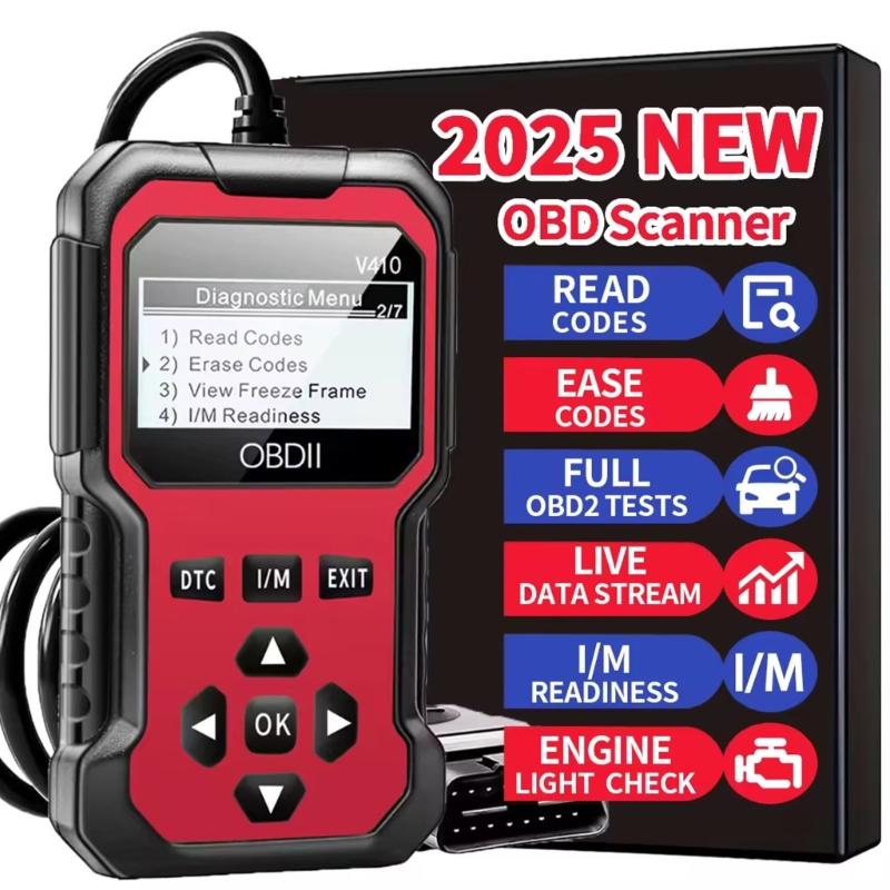 Industrial OBD2 Diagnostic Scanner High Resolution Display Multiple Language Compatibility Car Diagnostic Tool