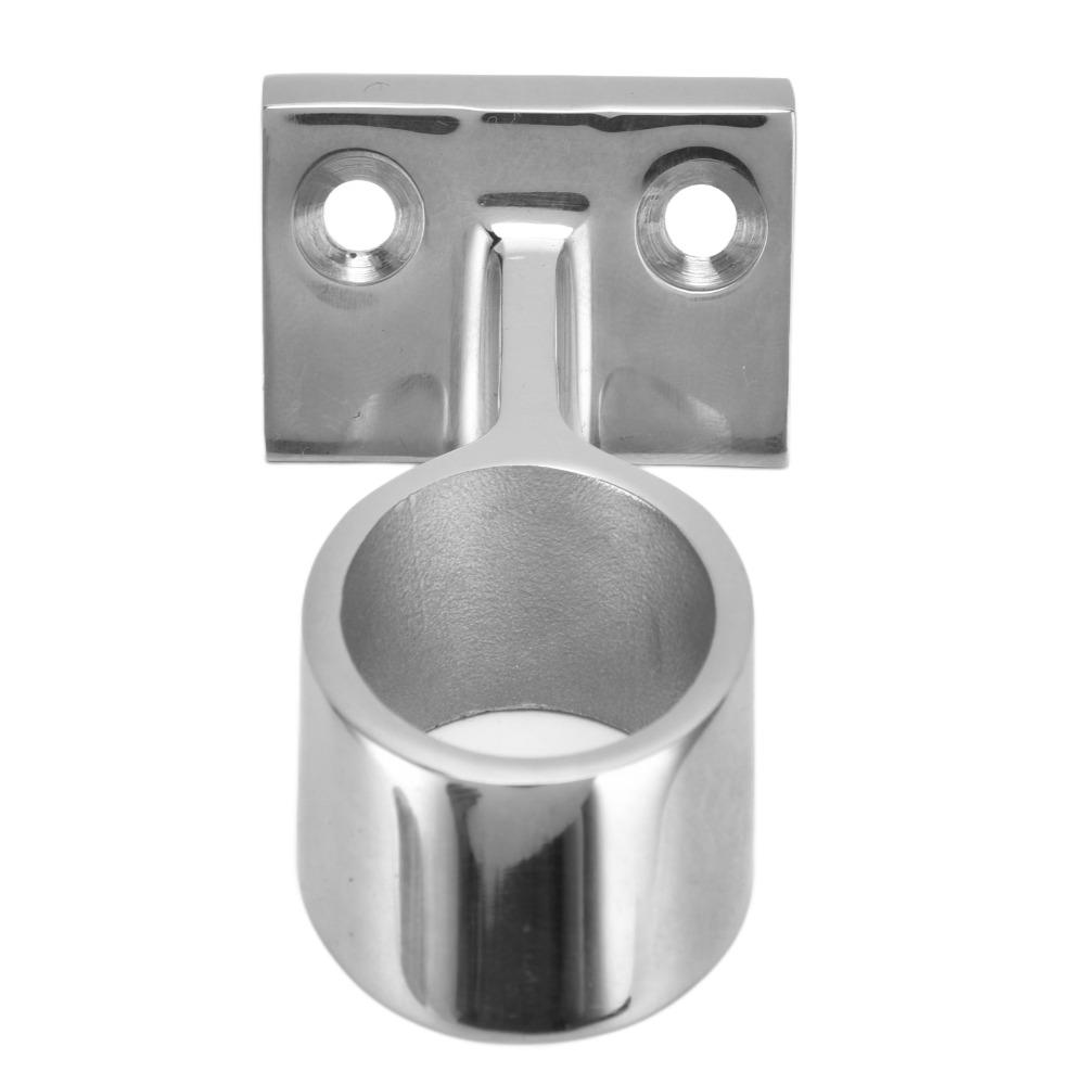 2 Pcs 1 Inch Boat Hand Rail Fitting Marine Stanchion Hardware for Marine Boat and Yacht