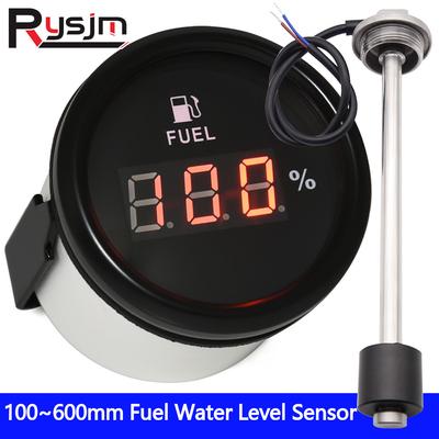 Sensor de nível de combustível a3 a5, para carro, barco, marinho, digital, medidor de nível de combustível, à prova d'água, indicador de nível de água
