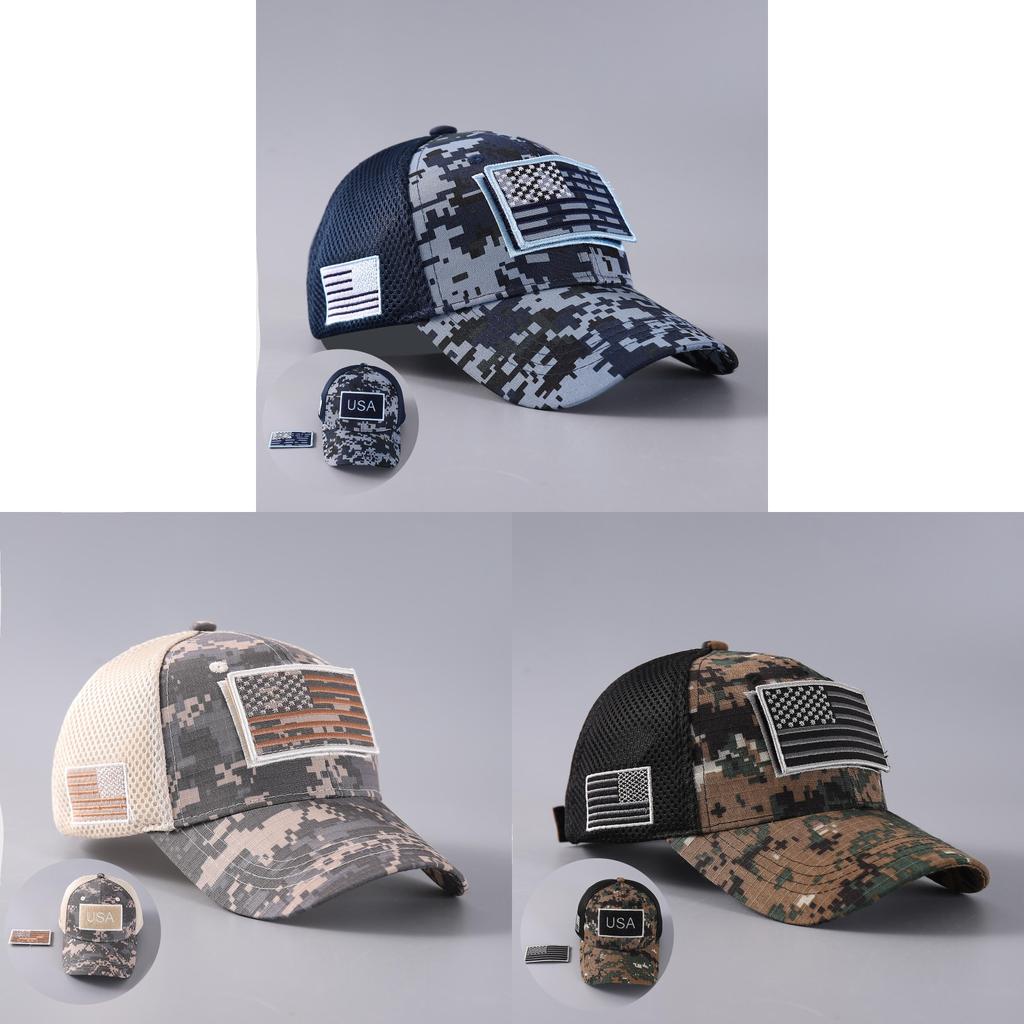 Usa Flag Baseball Hat With Breathable Cotton Material For Tactical Outdoor Activities
