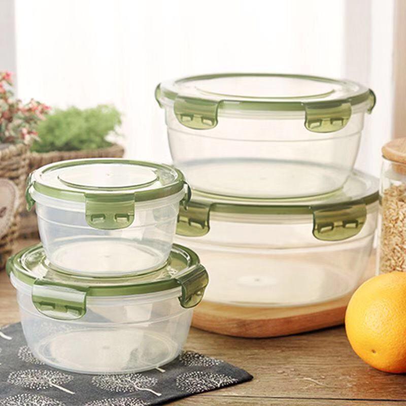 

Round Food-Grade Microwave Safe Storage & Lunch Box Set