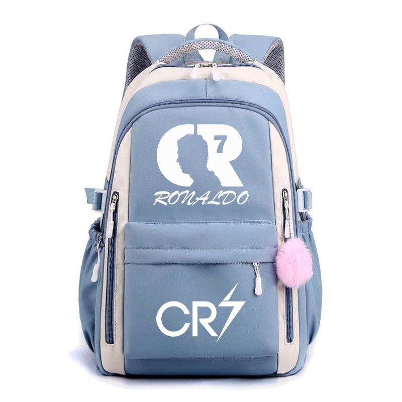 Large Capacity Schoolbag with Shoulder Strap; Student Three-piece Pencil Case Set
