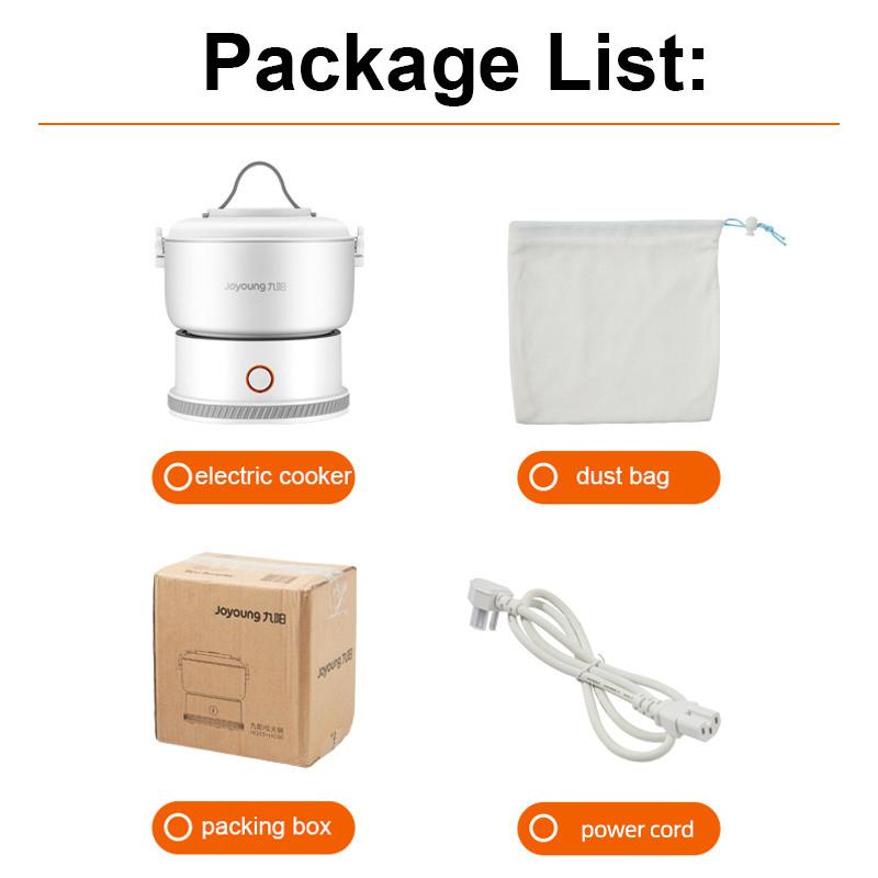 

1.2L складная электрическая кастрюля для приготовления пищи, раздельная кастрюля, многофункциональная портативная плита для общежития, путешествий, приготовления лапши, рагу EU белый