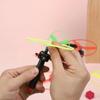 5Pcs Colorful Plastic Pull String Hand-Push Flying Discs Propeller Helicopter Outdoor Toys For Kids Flying Spin Top Game
