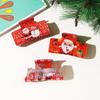 Festive Hair Clip Set: Snowman, Gingerbread Man, Santa, and Cartoon Shark Clips