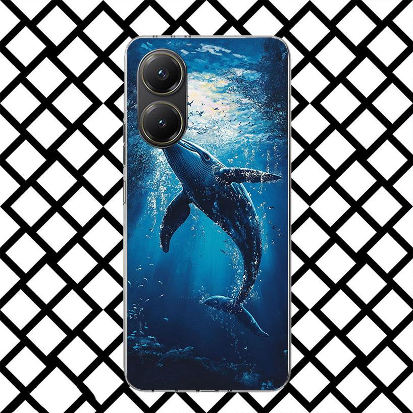 Humpback Whale Sea Giant Phone Case for Xiaomi Poco F7 Ultra X7 X6 X5 Pro X4 Gt M8 M7 Redmi 15 15C 13 13C 12 12C Soft Cover Fund
