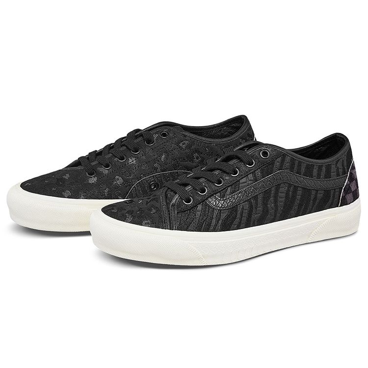 Vans Bess Ni Sp Mixed Media 2020 New Collection Synthetic Leather Low-Top Skate Shoes Unisex Sneakers Black VN0A4UWZ1BG