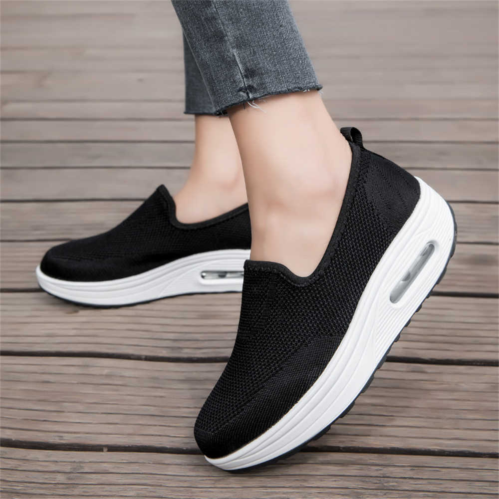 Fashion Lace-free Big Sole Skateboarding Sneakers Vulcanize All For Tourism Women Shoes Brand Sport Snearkers Fashionable Shooes