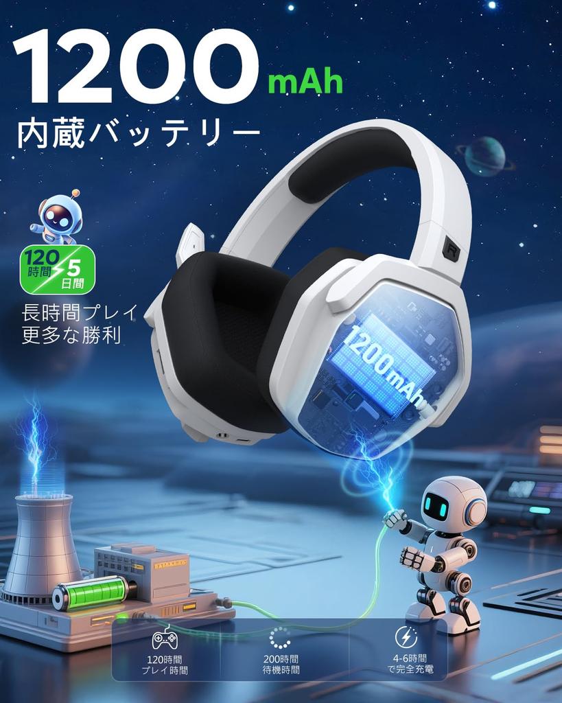 NUBWO Wireless Gaming Headset with Base Mute 100 Hours of Continuous Low FPS Game Headphones for and PS4 Mic, Station, Function, Use, Lightweight,