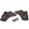 Motorcycle Universal Heat Saddle Shield Deflectors PU Leather Black For Harley Touring Softail Sportster Kawasaki Yamaha Honda