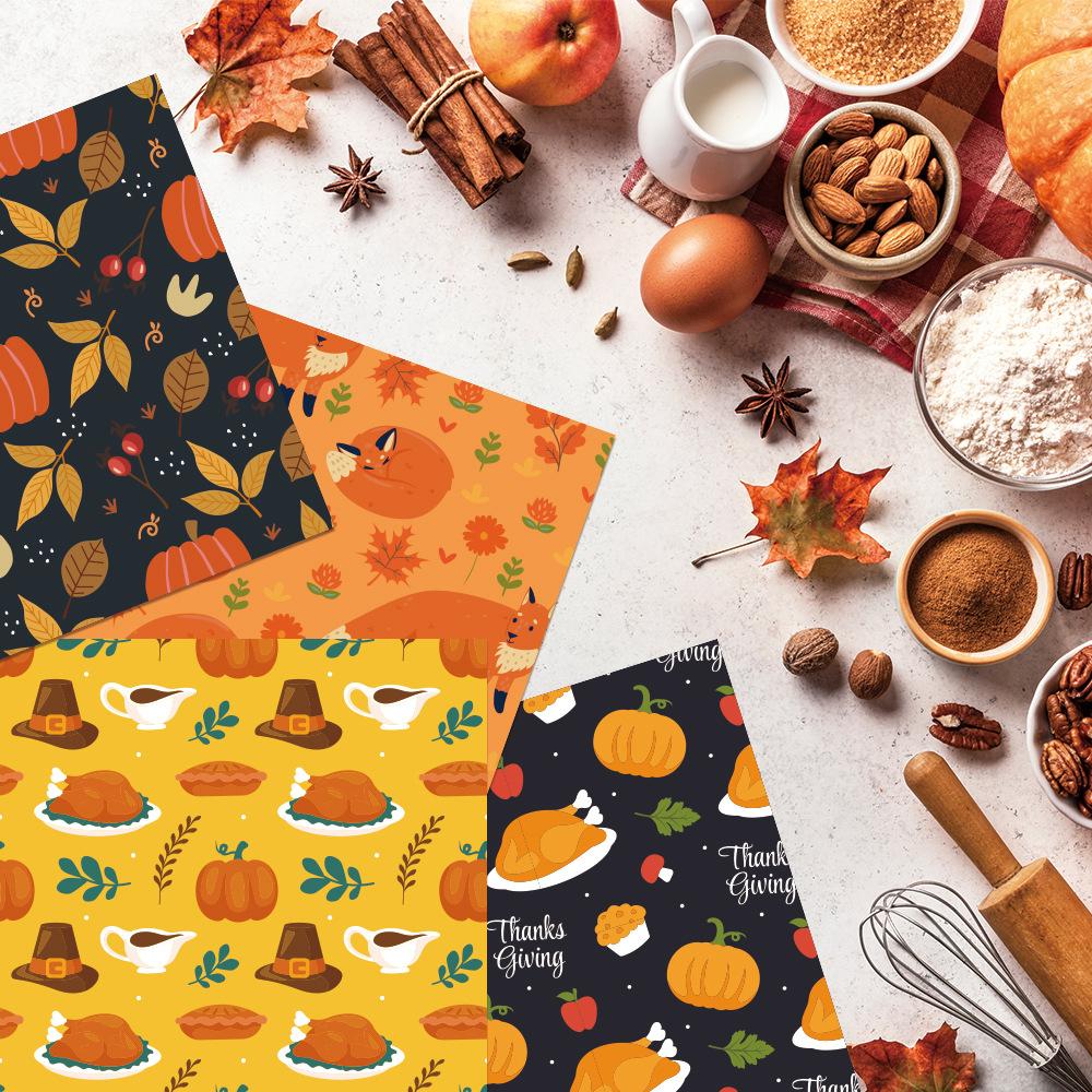 New Style, Autumn, Thanksgiving Theme, DIY Gifts, Creative Pumpkin Packaging Paper, Party Gift Decoration, Festival Supplies
