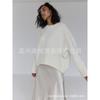 Women Round Neck Loose Knit Sweater, Autumn Winter Casual Soft Pullover Jumper for Ladies