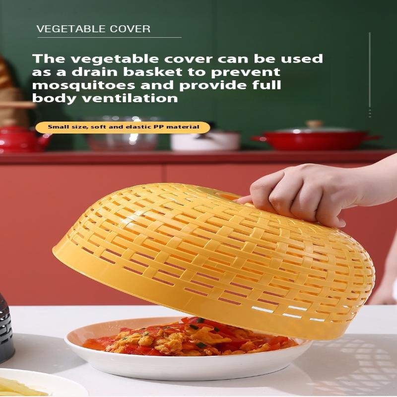 Staubdichte Lebensmittelabdeckungen Kunststoff Wiederverwendbar Haushalt Küche Buffet Party Praktischer Obstkorb Schüssel Zeltabdeckung
