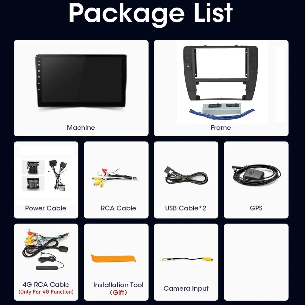 Car Radio For VW Volkswagen Passat B5 2000 - 2005 Carplay Android Auto Stereo Multimedia Player GPS Navigation Autoradio No 2din