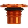 Motorcycle Engine Oil Filler Cap Aluminum Alloy Oil Filler Cap Screw Cover For Duke390 Duke250 Duke200 RC390 Vitpilen250 RC390 (Orange)