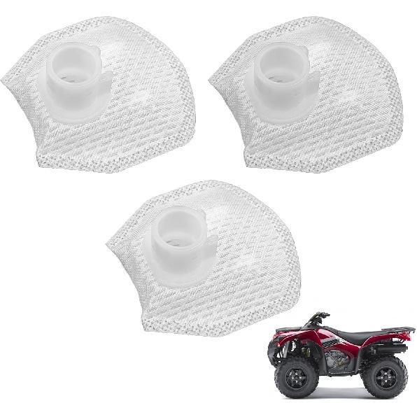 

Fuel Pump Strainer QTY 3 Fuel Pump Filter Compatible with Kawasaki Teryx 750 800 Brute Force 750 Mule 4000 4010 Replace # 49040-0717, 49040-0718,