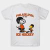 Asian Size Cotton Unisex Tshirt Print T-shirt Philadelphia Flyers "Go Philadelphia" Snoopy Ice Hockey H0114 T-shirt No-Cut Print Regular Fit