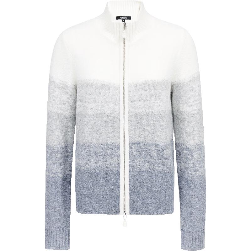 

ONLY Women s Stylish Gradient High-Neck Loose Knit Cardigan M