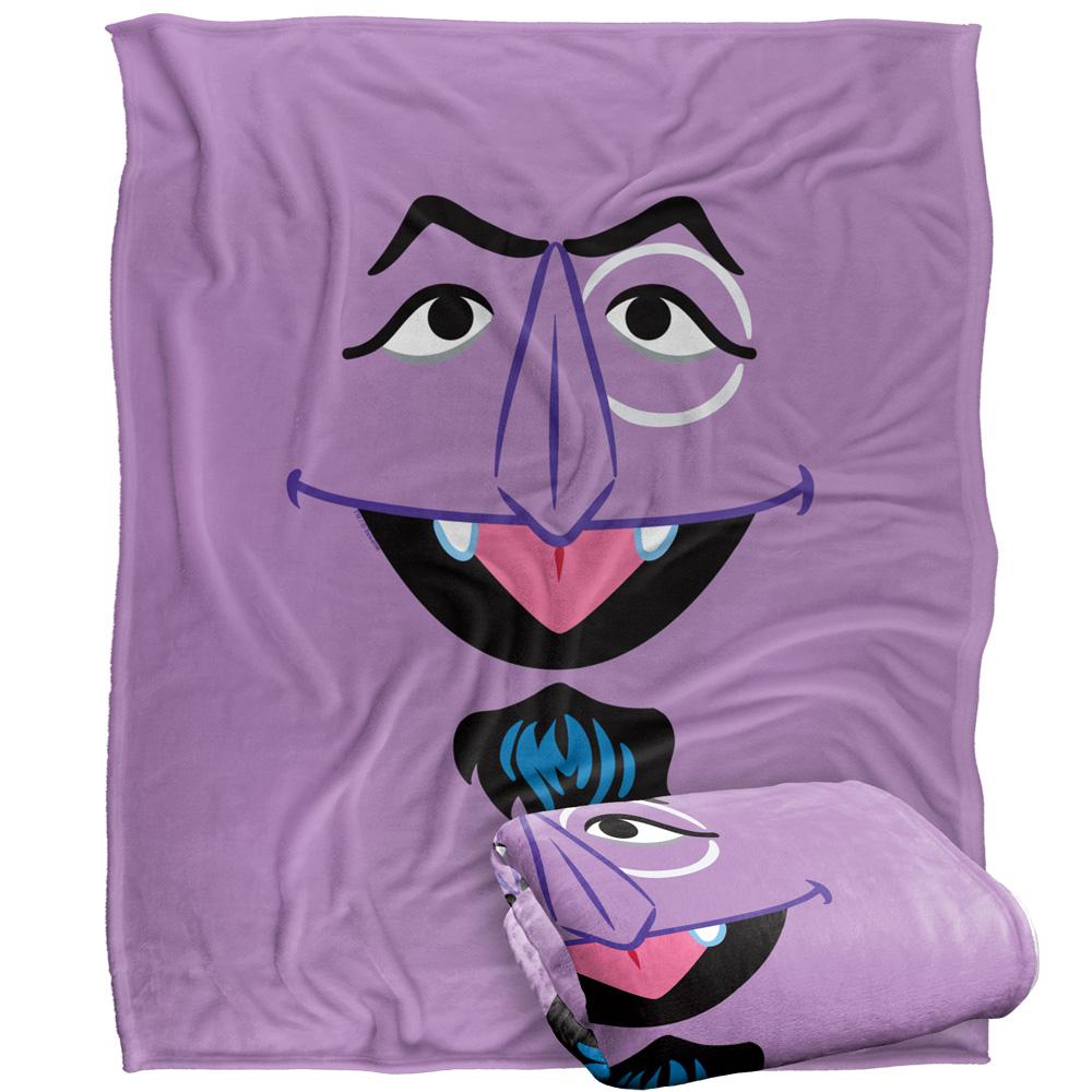 Sesame Street Face The Count Blanket