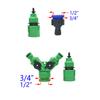 50M-5M DIY Drip Irrigation System Automatic Watering Garden Hose Micro Drip Watering Kits with Adjustable Drippers