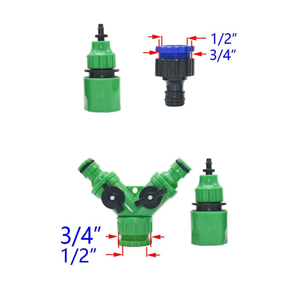 50M-5M DIY Drip Irrigation System Automatic Watering Garden Hose Micro Drip Watering Kits with Adjustable Drippers