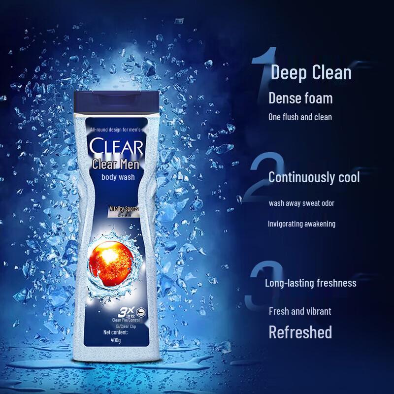 CLEAR Men's Ocean & Vitality Shower Gel Set