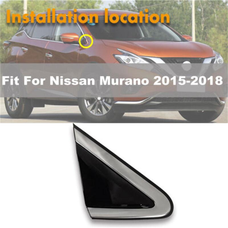 Triangle Exterior Rear View Mirror Trim Side Window Corner Molding Fender For Nissan Murano 2015-2018 96319-5BC0A 96318-5BC0A
