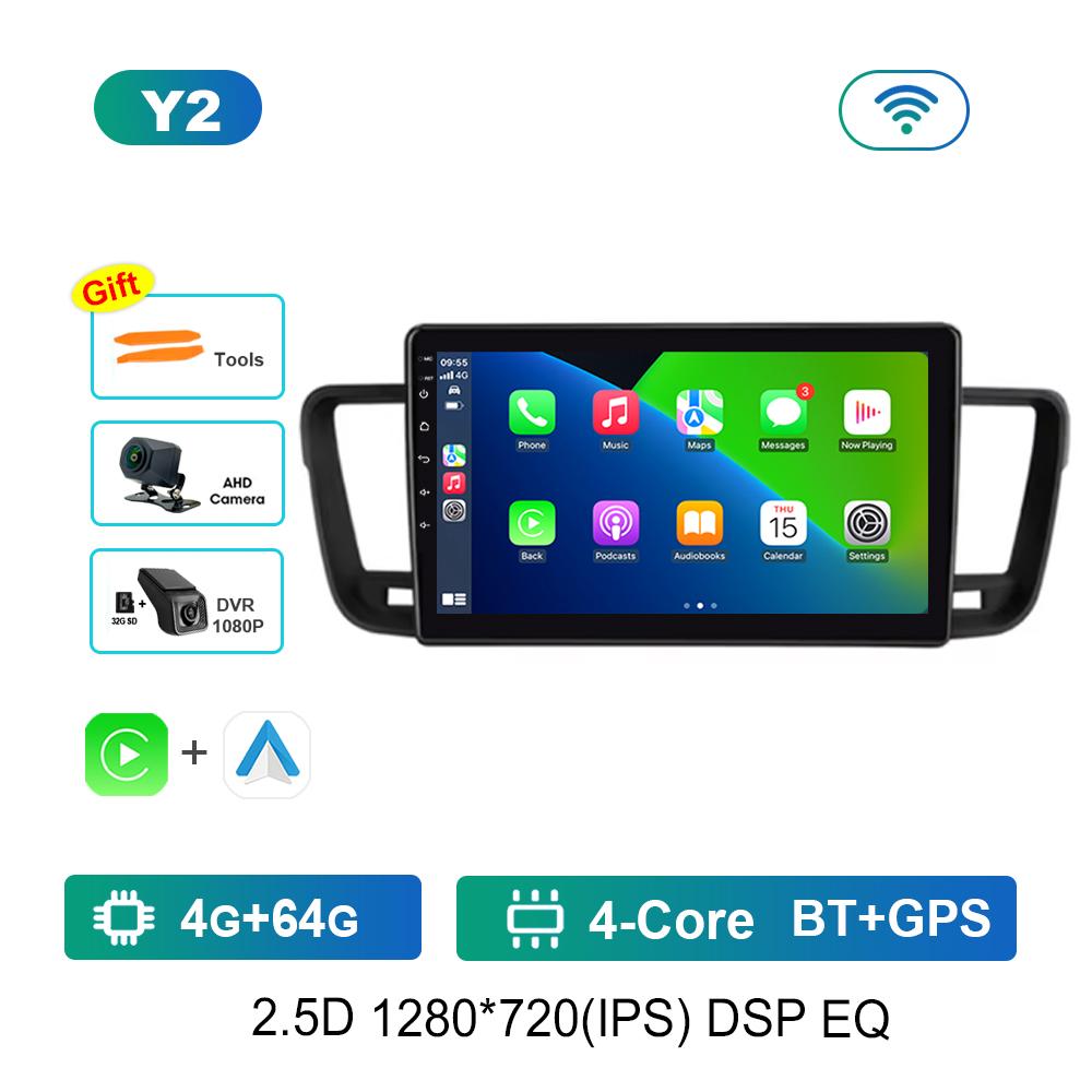 Wireless Carplay Car Video Multimedia player GPS Navi for Peugeot 508 2011 - 2018 WiFi Android Intelligent System 4G IPS Screen