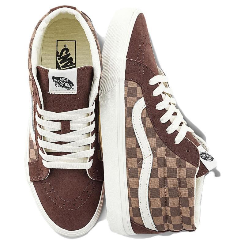 Vans SK8 Mid Top Skateboard Shoes Unisex Coffee Sneakers VN000XIIBS8