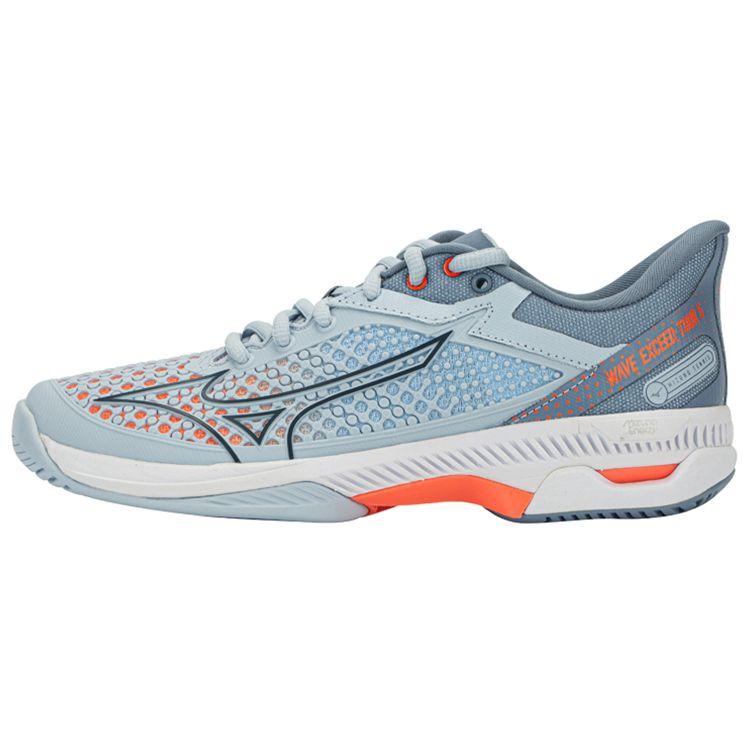 

Mizuno Wave Enforce Амортизирующие Нескользящие Прочные Дышащие Низкие Кроссовки для Тенниса Женские Кроссовки Синие Оранжевые 61GA227104 36