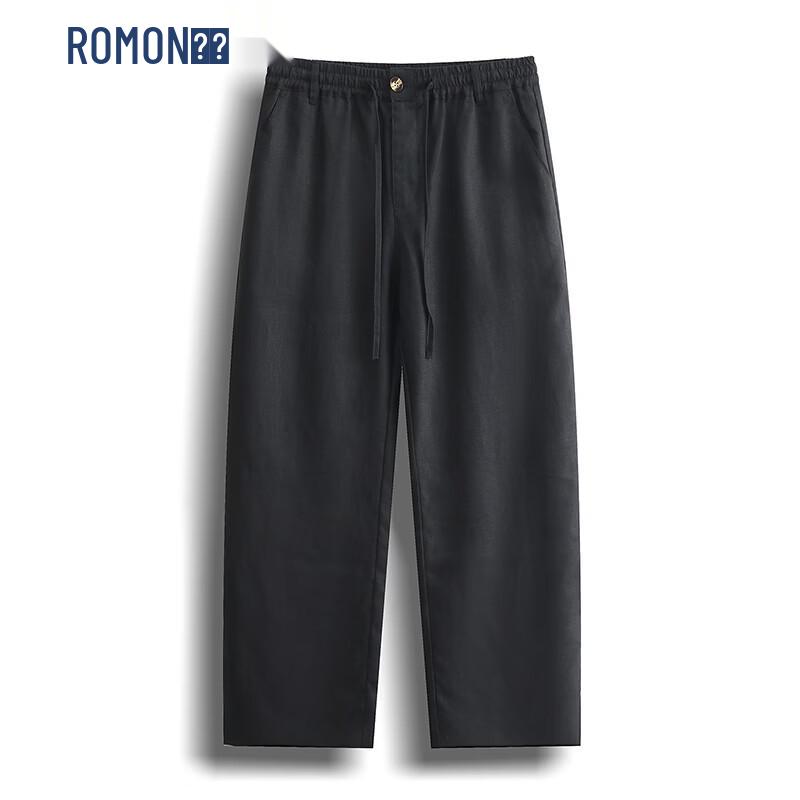 

Легкие повседневные брюки из льна для мужчин ROMON 4XL