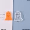 Poppy DIY Crystal Resin Mold: Halloween Pendant Series - Pumpkin & Ghost Silicone Mold