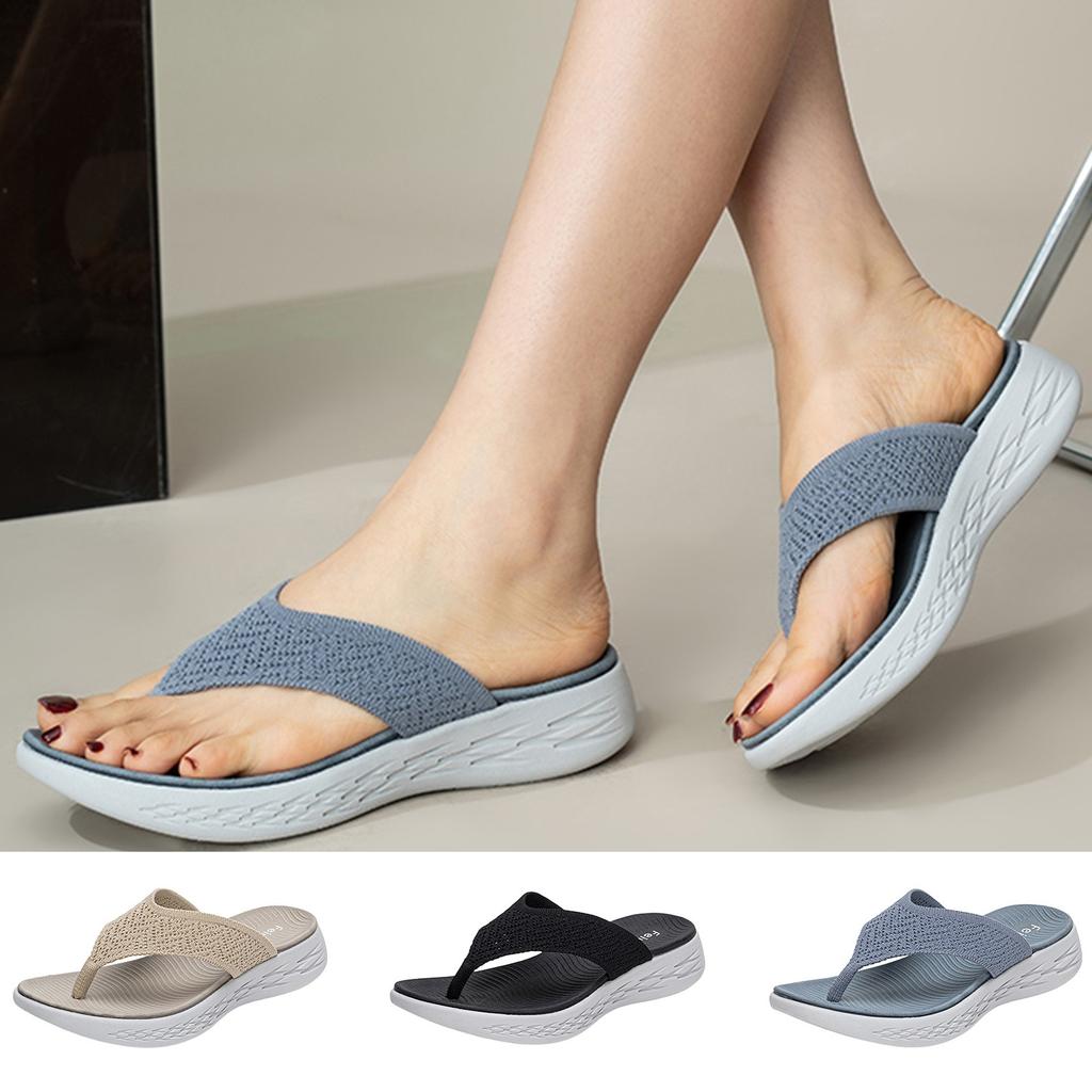 Stud Sandals For Women Women Shoes Wedge Thick Soled Flip Flops Fashionable Outdoor Beach Sandals Sandals For Woman