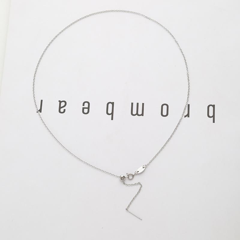 Women Adjustable Titanium Steel Diy Plain O Necklace Chain For Beading