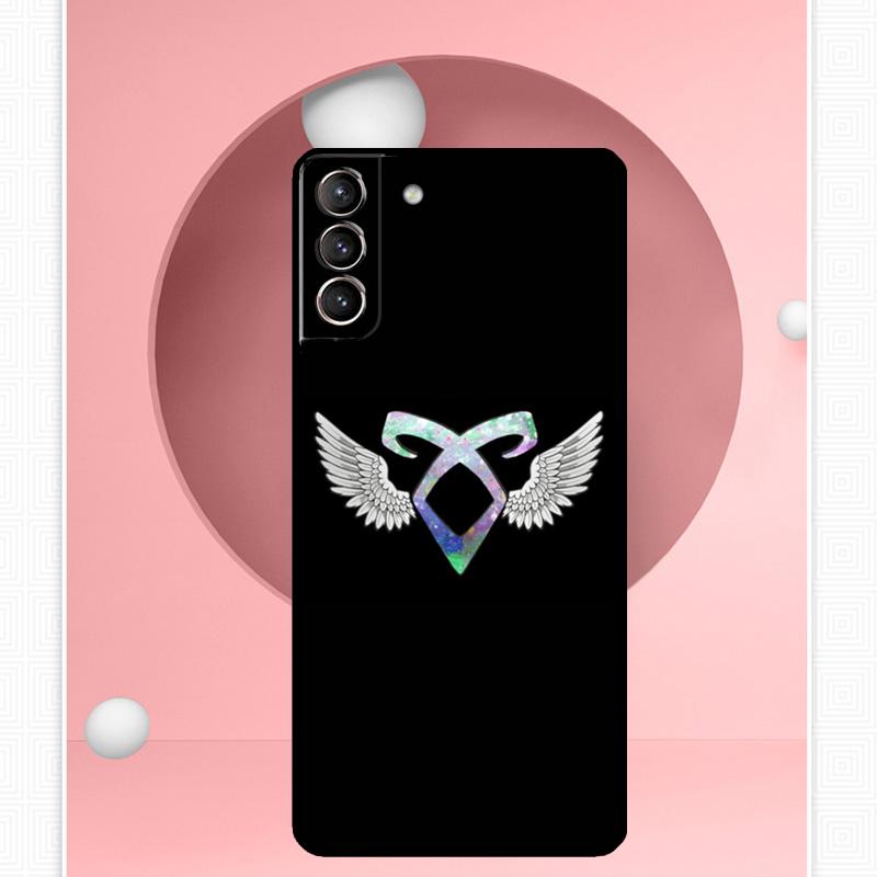 Shadowhunters Angelic Rune logo Case For Samsung Galaxy S25 Ultra S21 S22 S23 S24 Ultra S9 S10 S20 Plus S25 FE Cover Funda