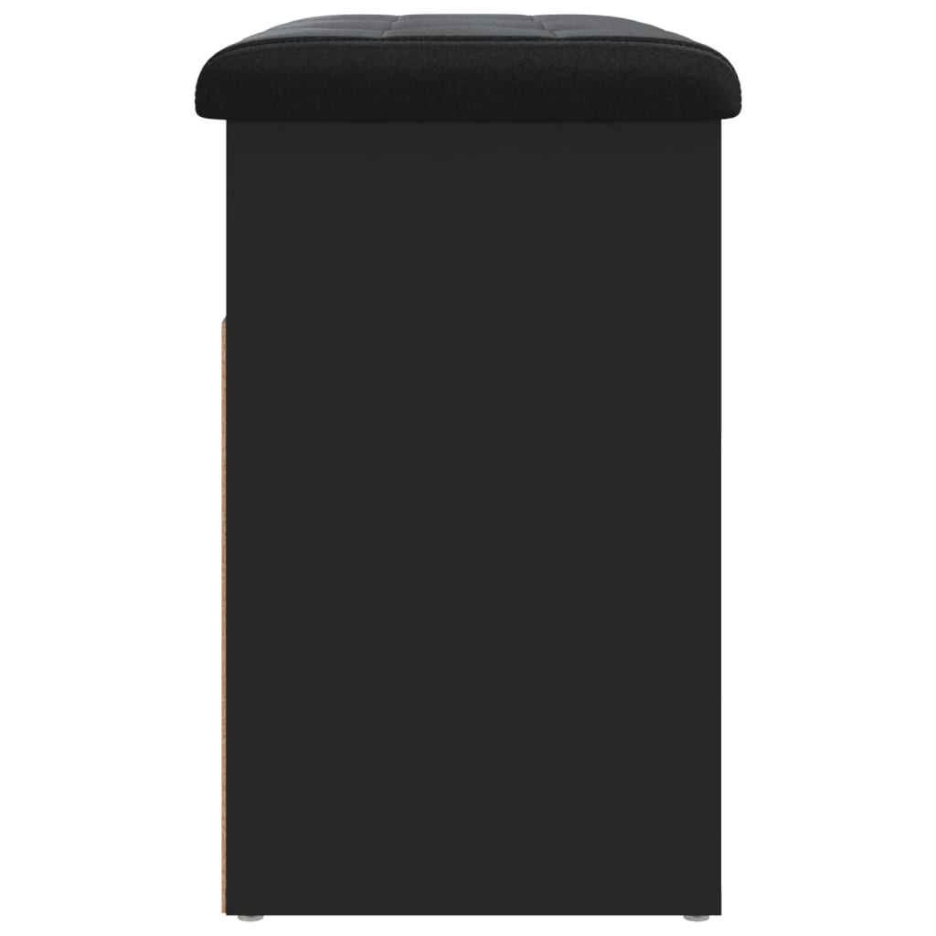 Shoe Bench Black 62x32x50 Cm Particleboard