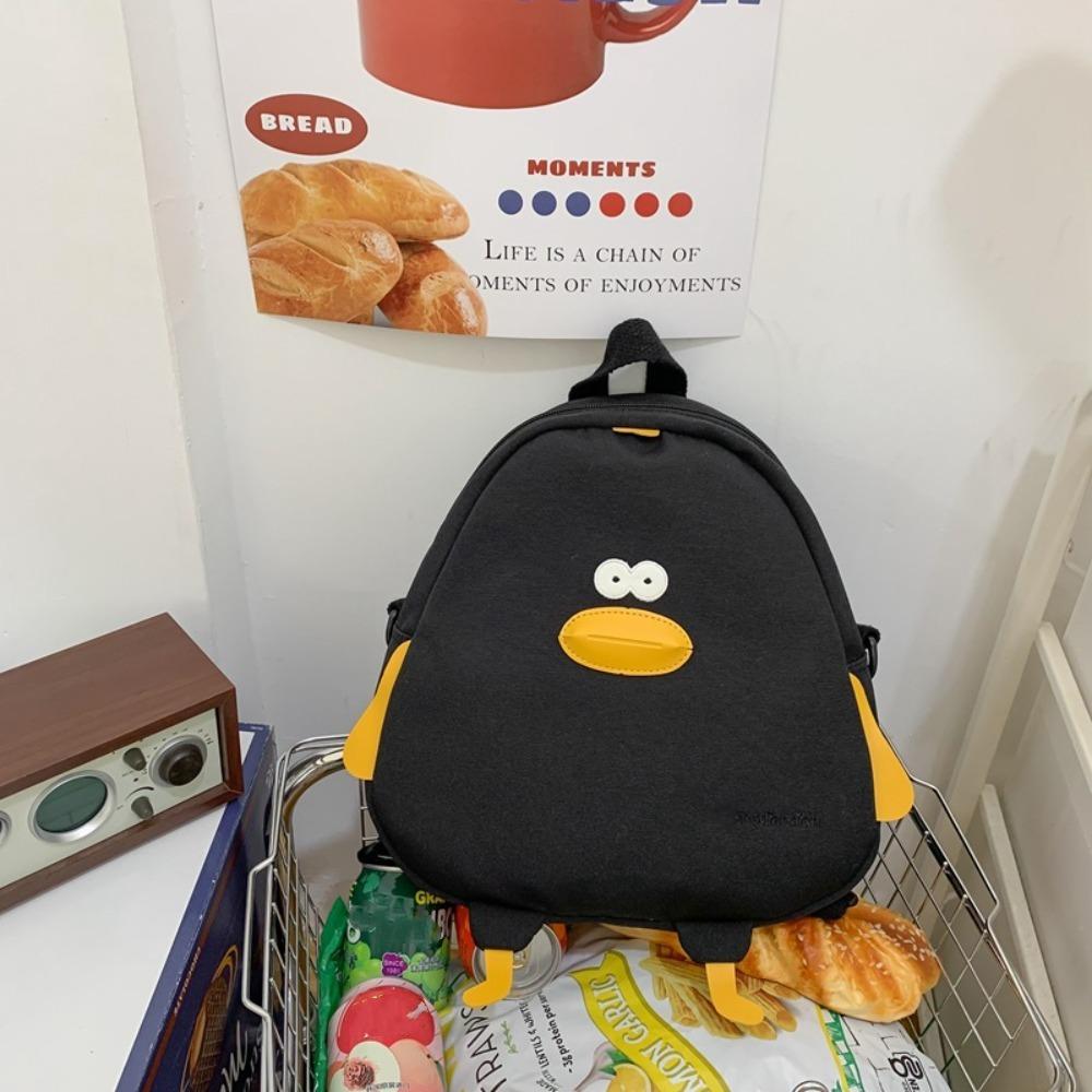 Fashion Large Capacity Travel Bags Nylon Cartoon Duck Crossbody Bag Adjustable School Bag Students