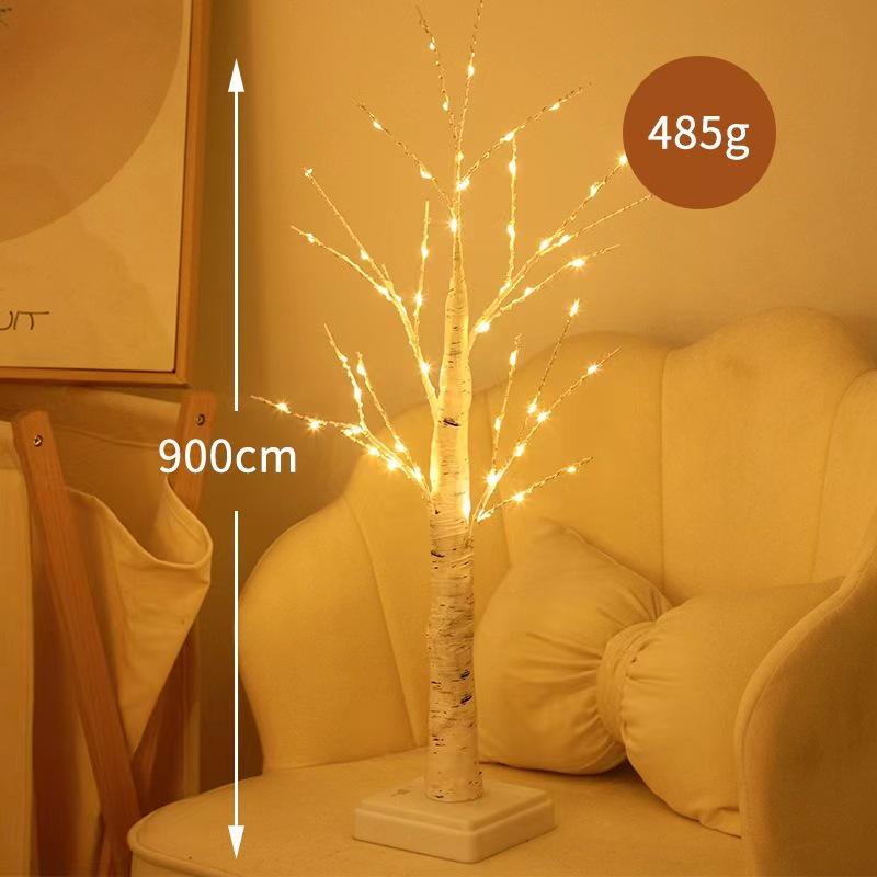 Lumini LED tip șir cu ramuri de mesteacăn - Decor de cameră și iluminat ambiental