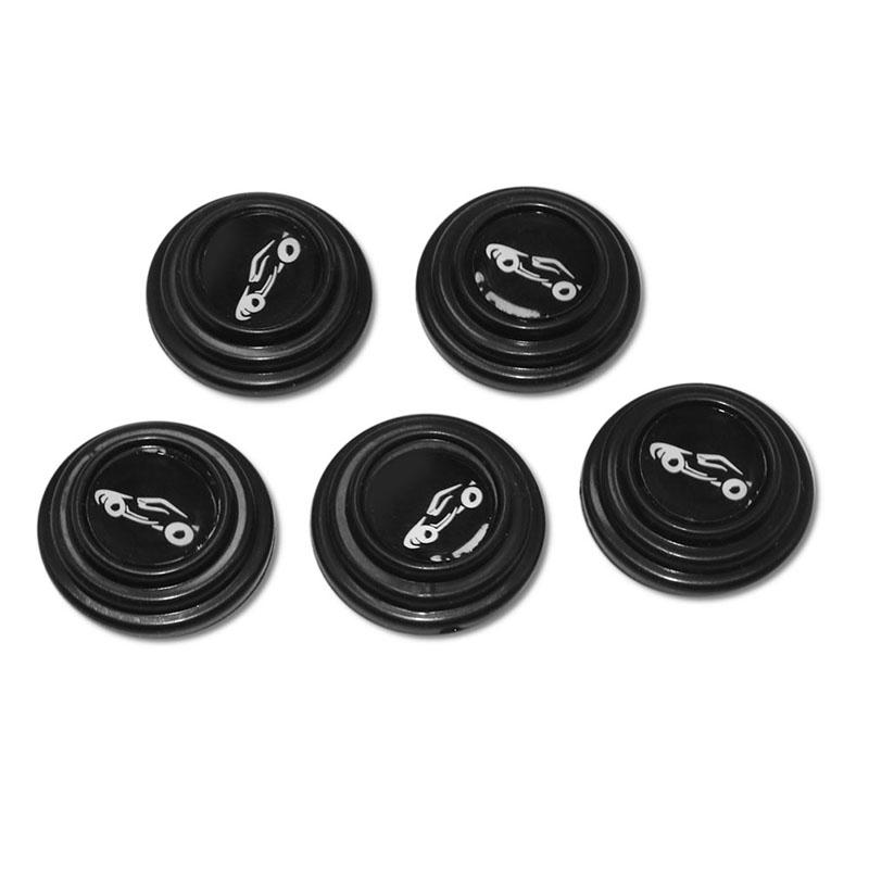 5 Pcs Set Door Shock Absorber Gasket Door Closing Silicone Pad Protection Mute Buffer Paste Gasket Auto Parts Anti-collision